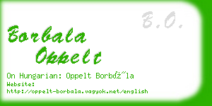 borbala oppelt business card